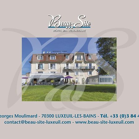 Logis Hotel Restaurant Spa Beau Site Luxeuil-les-Bains Exteriér fotografie