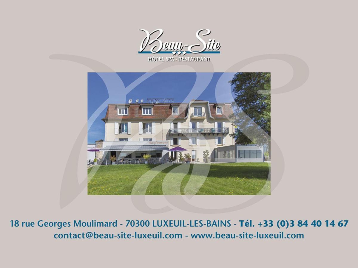 Logis Hotel Restaurant Spa Beau Site Luxeuil-les-Bains Exteriér fotografie